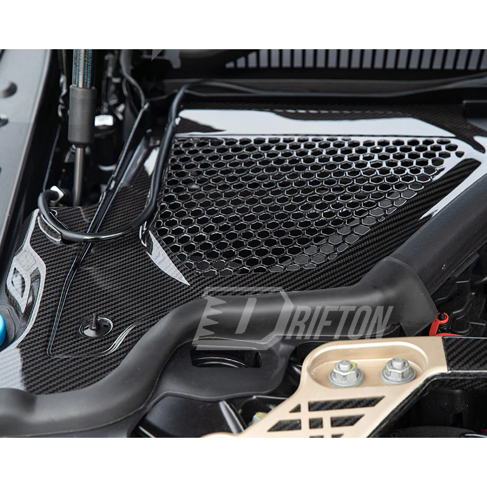 Dry Carbon Fiber Engine Bay Cowl Panel Top Grill Cover For BMW G87 M2 2023-2027