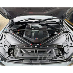 Dry Carbon Fiber Engine Bay Strut Bar Brace Set For BMW G87 M2 2023-2027
