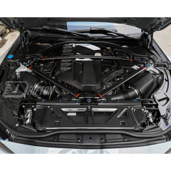 Dry Carbon Fiber Engine Bay Strut Bar Brace Set For BMW G87 M2 2023-2027