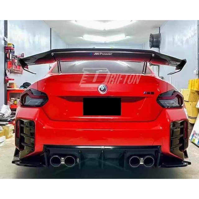 Paktechz Style Dry Carbon Fiber Rear Spoiler Trunk Wing For BMW G87 M2 2023-2027