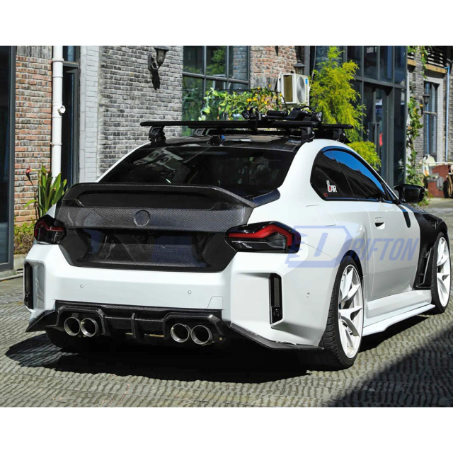 Vorstiner Style Dry Carbon Fiber Rear Trunk Boot Lid For BMW G87 M2 2023-2027