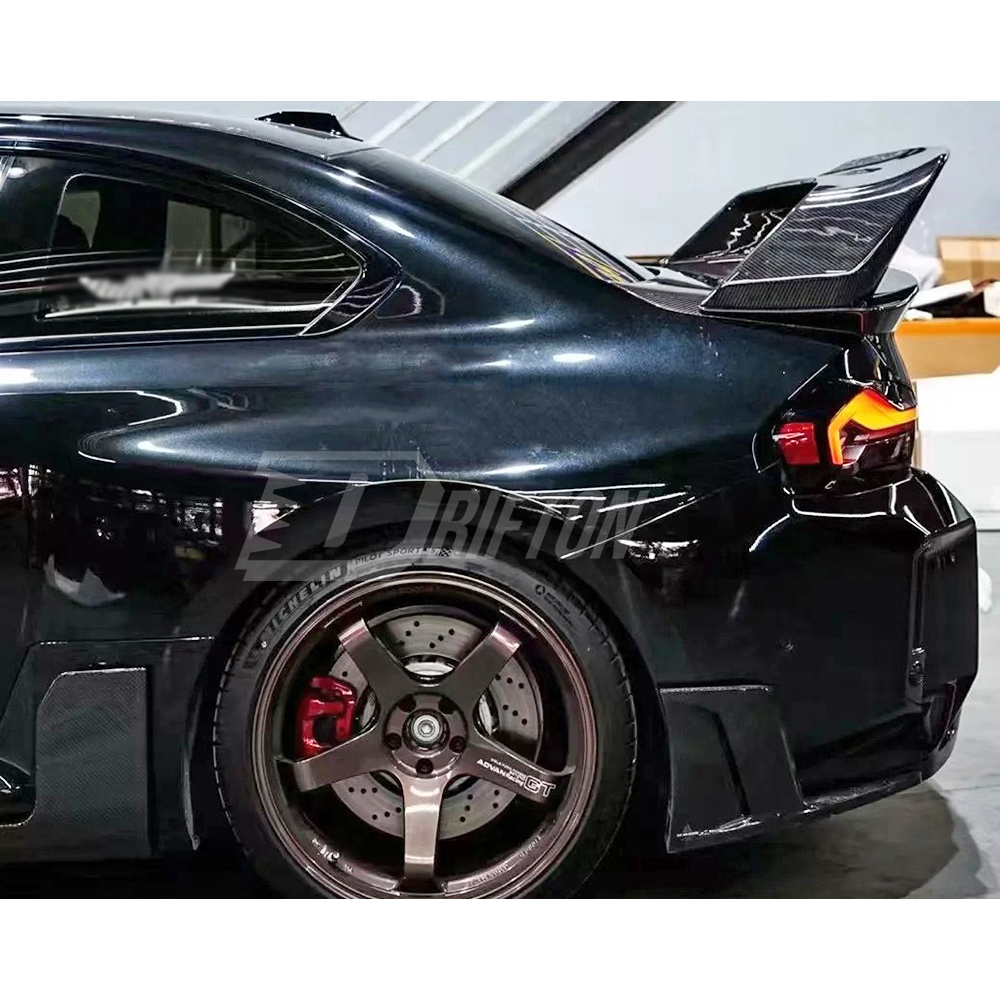 AP V3 Double Deck Style Dry Carbon Fiber Rear Spoiler Wing For BMW G87 M2 2023-2027