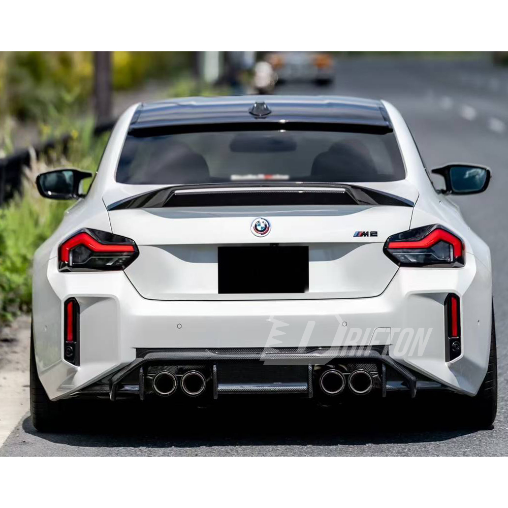 Adro Style Dry Carbon Fiber Rear Trunk Spoiler Wing For BMW G87 M2 2023-2027