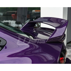 AP V3 Double Deck Style Dry Carbon Fiber Rear Spoiler Wing For BMW G87 M2 2023-2027