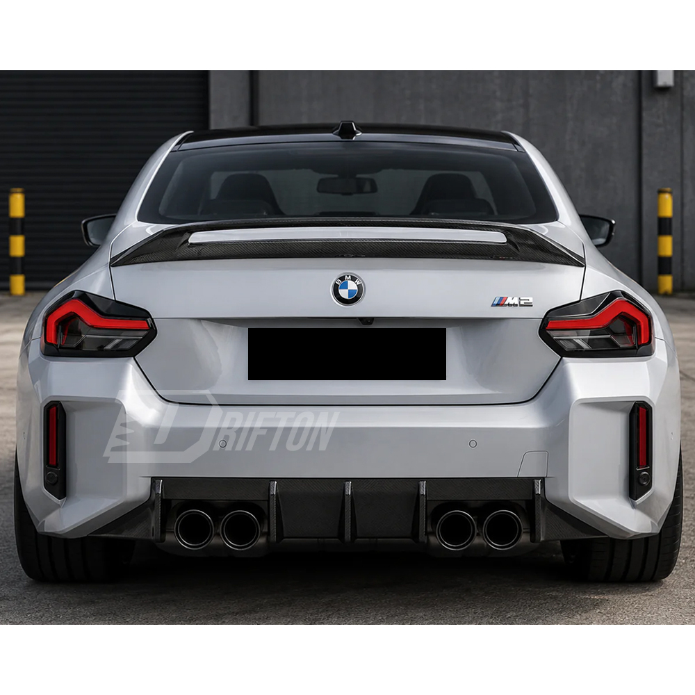 Adro Style Dry Carbon Fiber Rear Trunk Spoiler Wing For BMW G87 M2 2023-2027