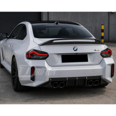 Adro Style Dry Carbon Fiber Rear Trunk Spoiler Wing For BMW G87 M2 2023-2027