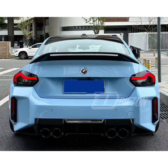 Adro Style Dry Carbon Fiber Rear Trunk Spoiler Wing For BMW G87 M2 2023-2027