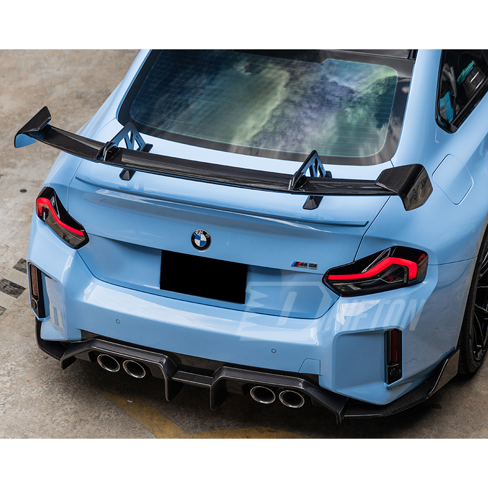 Adro V3 Style Dry Carbon Fiber Rear Spoiler GT Wing For BMW G87 M2 2023-2027