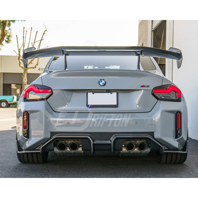 Adro V3 Style Dry Carbon Fiber Rear Spoiler GT Wing For BMW G87 M2 2023-2027