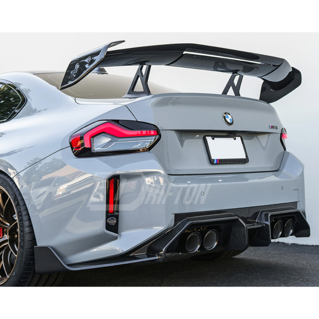 Adro V3 Style Dry Carbon Fiber Rear Spoiler GT Wing For BMW G87 M2 2023-2027