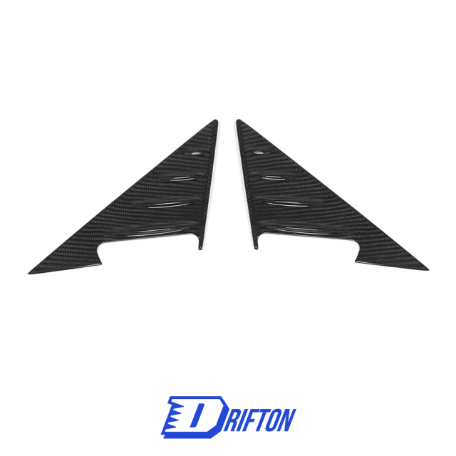 Dry Carbon Fiber A Pillar Triangle Windows Cover For BMW G87 M2 2023-2027