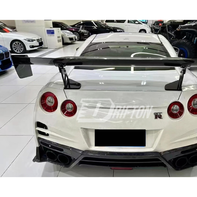 APR Style Carbon Fiber Rear Spoiler GT Wing For Nissan R35 GTR 2008-2026
