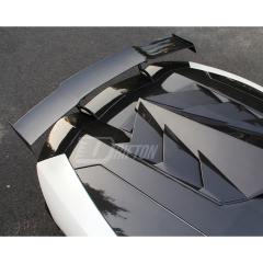 Drifton Sytle Carbon Fiber Rear Spoiler Wing With Base Lid For Lamborghini Aventador & S & SV LP700 LP740 LP750 2011-2021