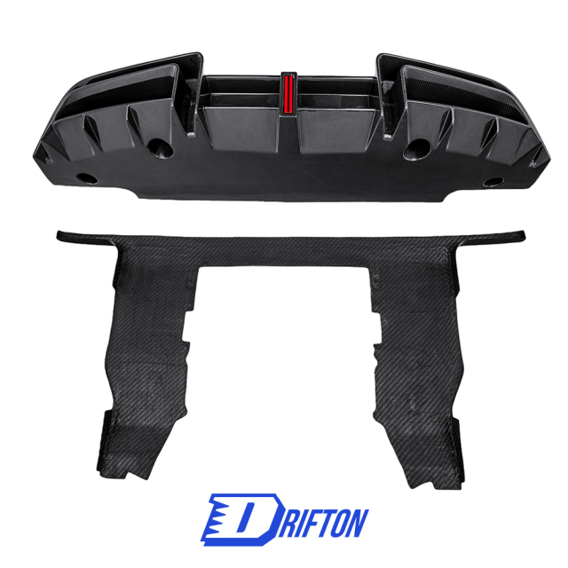 CMST V2 Style Dry Carbon Fiber Rear Diffuser With Underboard For Mclaren 720S & 750S 2017-2026