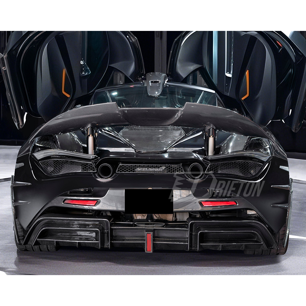 CMST V2 Style Dry Carbon Fiber Rear Diffuser With Underboard For Mclaren 720S & 750S 2017-2026