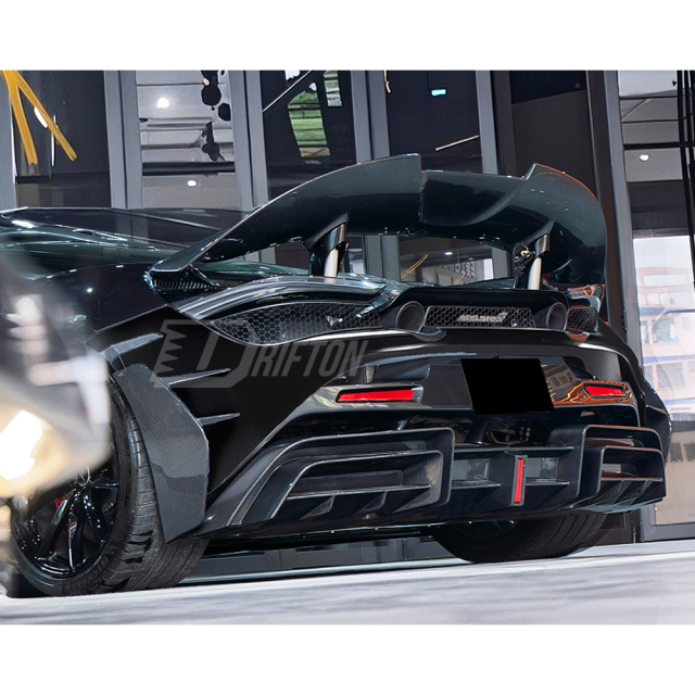 CMST V2 Style Dry Carbon Fiber Rear Diffuser With Underboard For Mclaren 720S & 750S 2017-2026