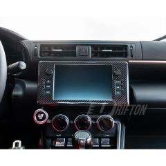 Dry Carbon Fiber Interiors Kits Radio Bezel Panel Cover For Subaru BRZ ZD8 Toyota GR86 ZN8 2021-2024