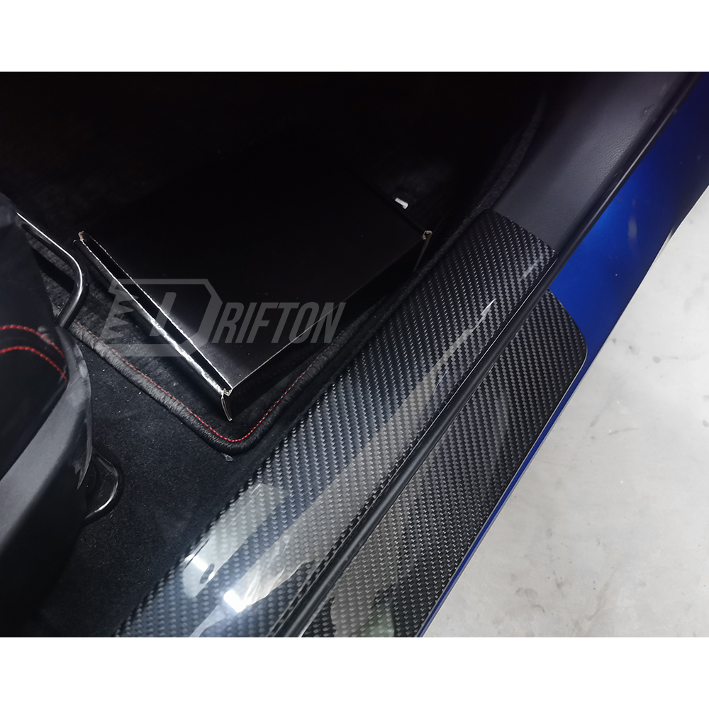 Dry Carbon Fiber Interiors Kits Inner Door Sills Cover For Subaru BRZ ZD8 Toyota GR86 ZN8 2021-2024