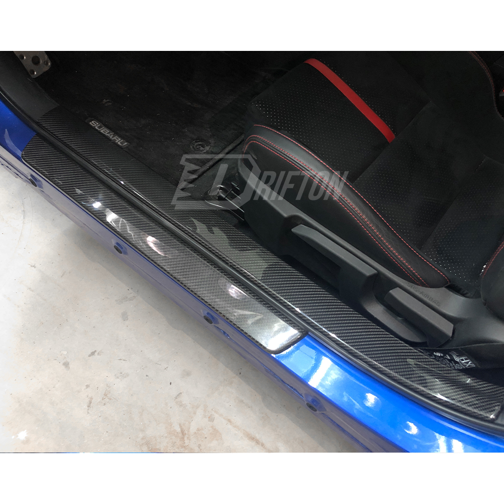 Dry Carbon Fiber Interiors Kits Inner Door Sills Cover For Subaru BRZ ZD8 Toyota GR86 ZN8 2021-2024