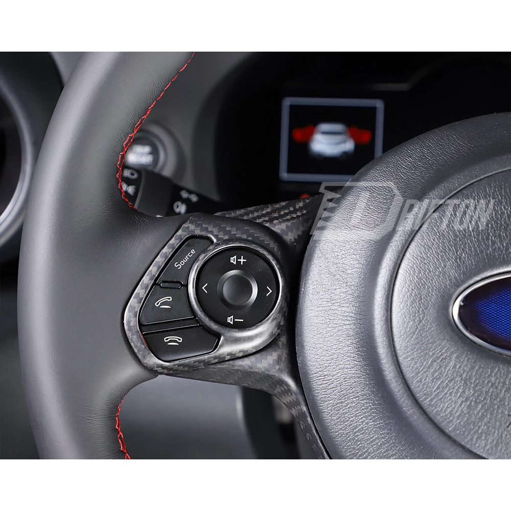 Dry Carbon Fiber Interiors Kits Steering Wheel Cover For Subaru BRZ ZD8 Toyota GR86 ZN8 2021-2024