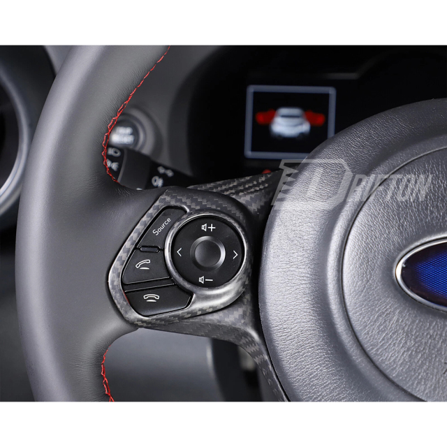 Dry Carbon Fiber Interiors Kits Steering Wheel Cover For Subaru BRZ ZD8 Toyota GR86 ZN8 2021-2024