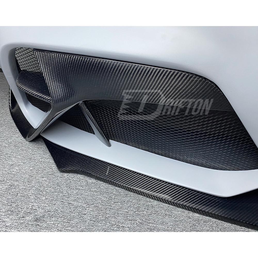 GTAM Style Half Carbon Fiber Front Bumper For Alfa Romeo Giulia 2016-2023