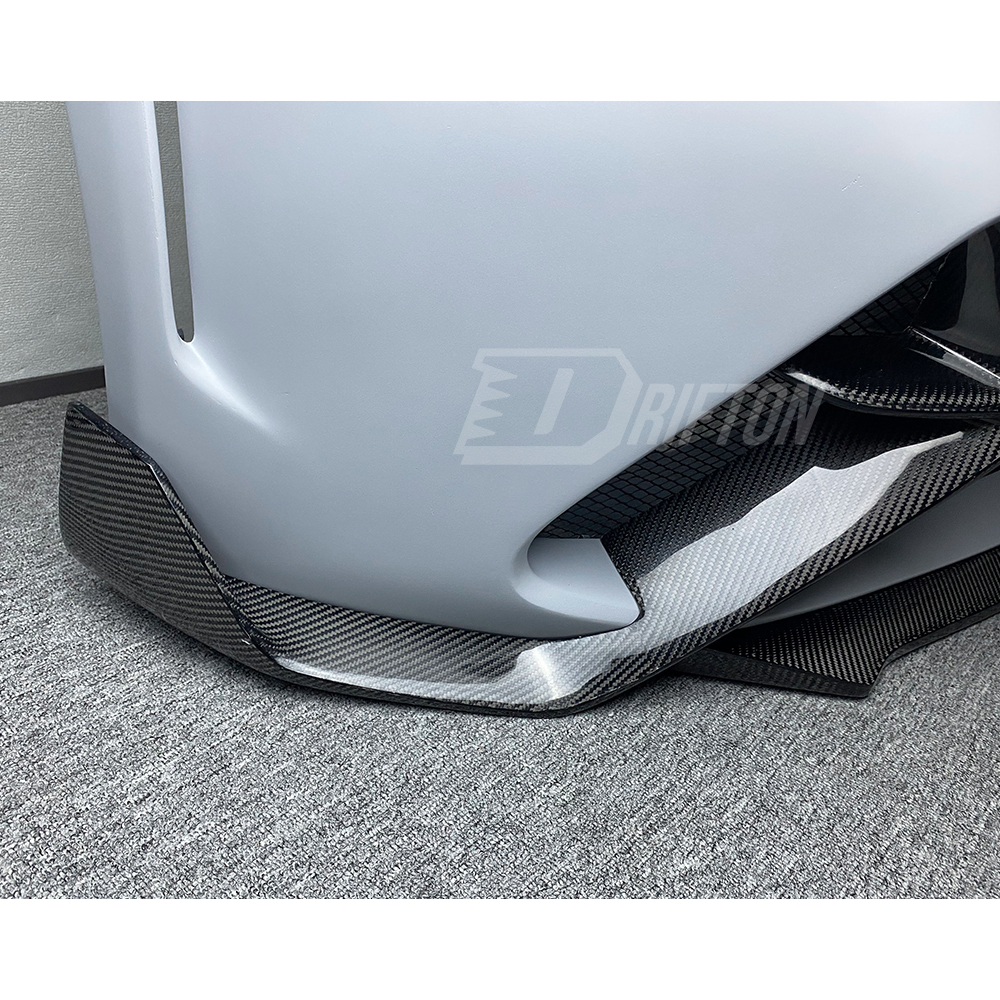 GTAM Style Half Carbon Fiber Front Bumper For Alfa Romeo Giulia 2016-2023