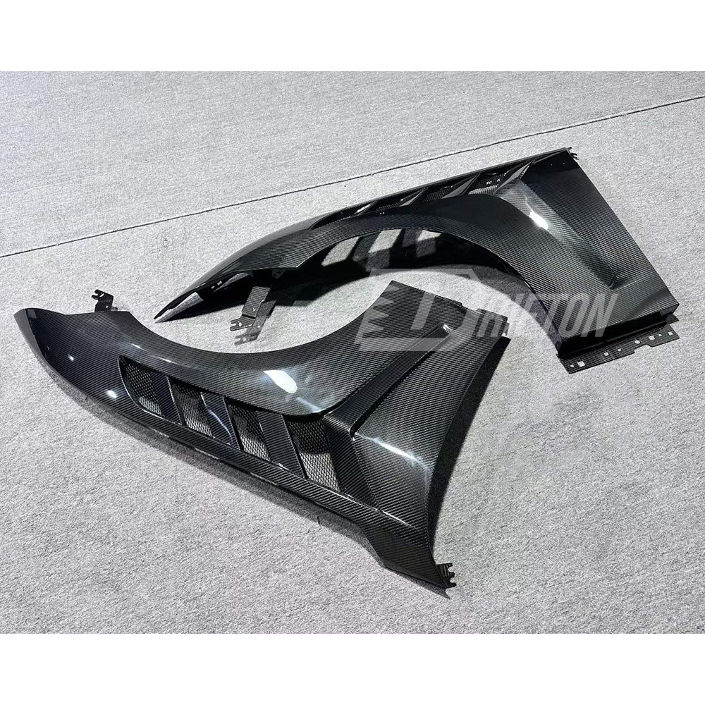 GTD Style Dry Carbon Fiber Fender For Ford Mustang Gen7 S650 2024-On