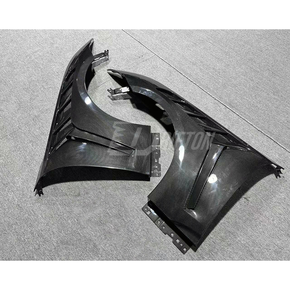 GTD Style Dry Carbon Fiber Fender For Ford Mustang Gen7 S650 2024-On