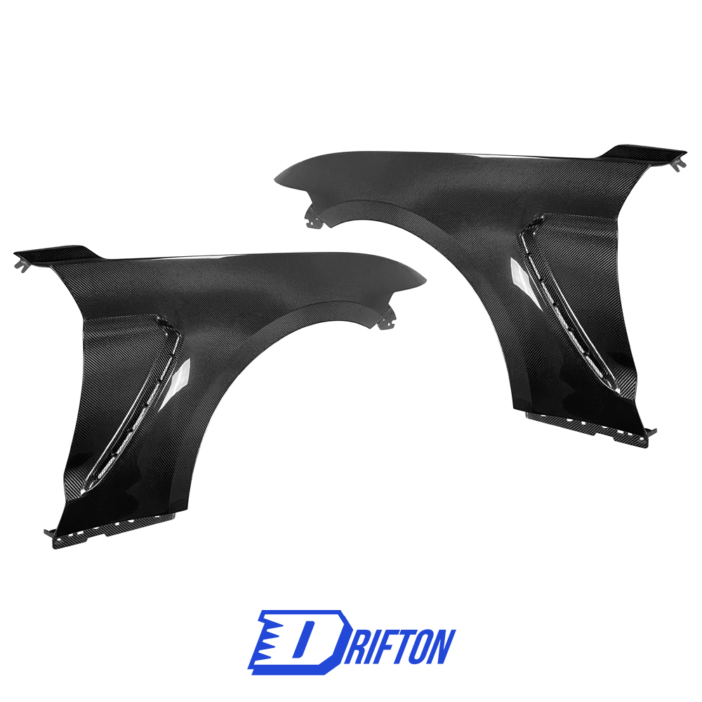 GT350 Style Carbon Fiber Front Fenders For Ford Mustang Gen6 S550.1 2015-2017