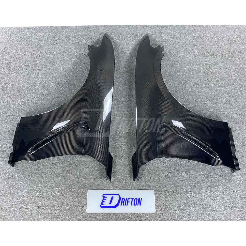 GT350 Style Carbon Fiber Front Fenders For Ford Mustang Gen6 S550.1 2015-2017