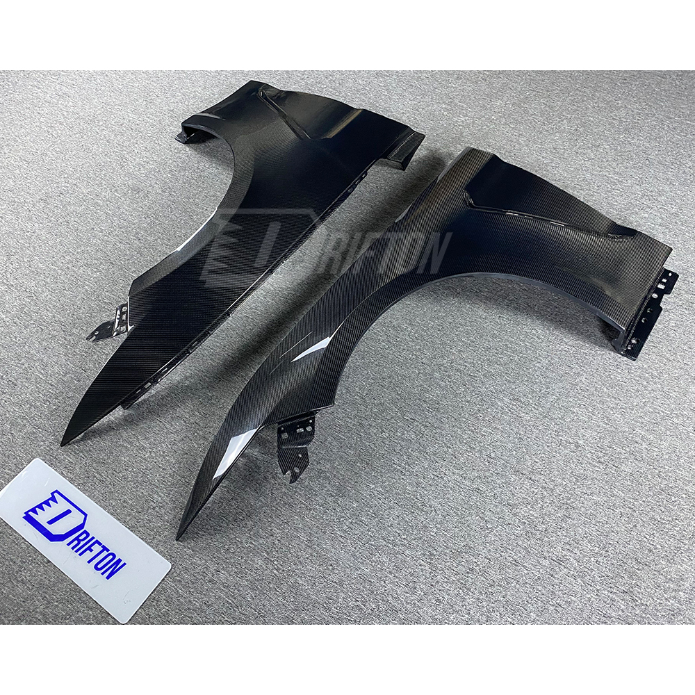GT350 Style Carbon Fiber Front Fenders For Ford Mustang Gen6 S550.1 2015-2017
