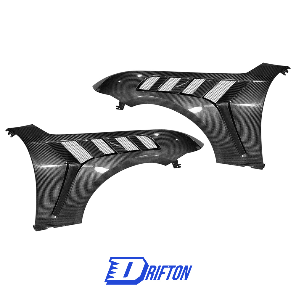 GTD Style Dry Carbon Fiber Fender For Ford Mustang Gen7 S650 2024-On