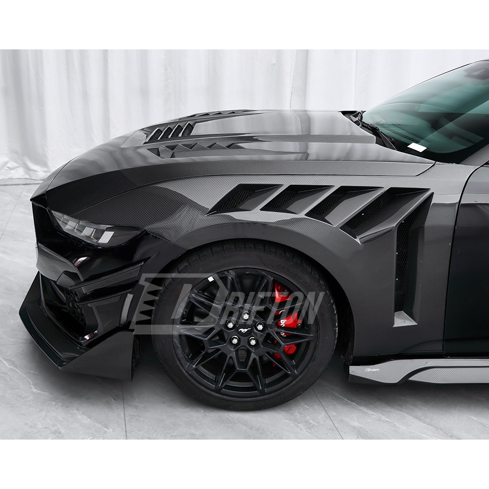 CMST Style Carbon Fiber Front Fenders For Ford Mustang Gen7 S650 2024-On