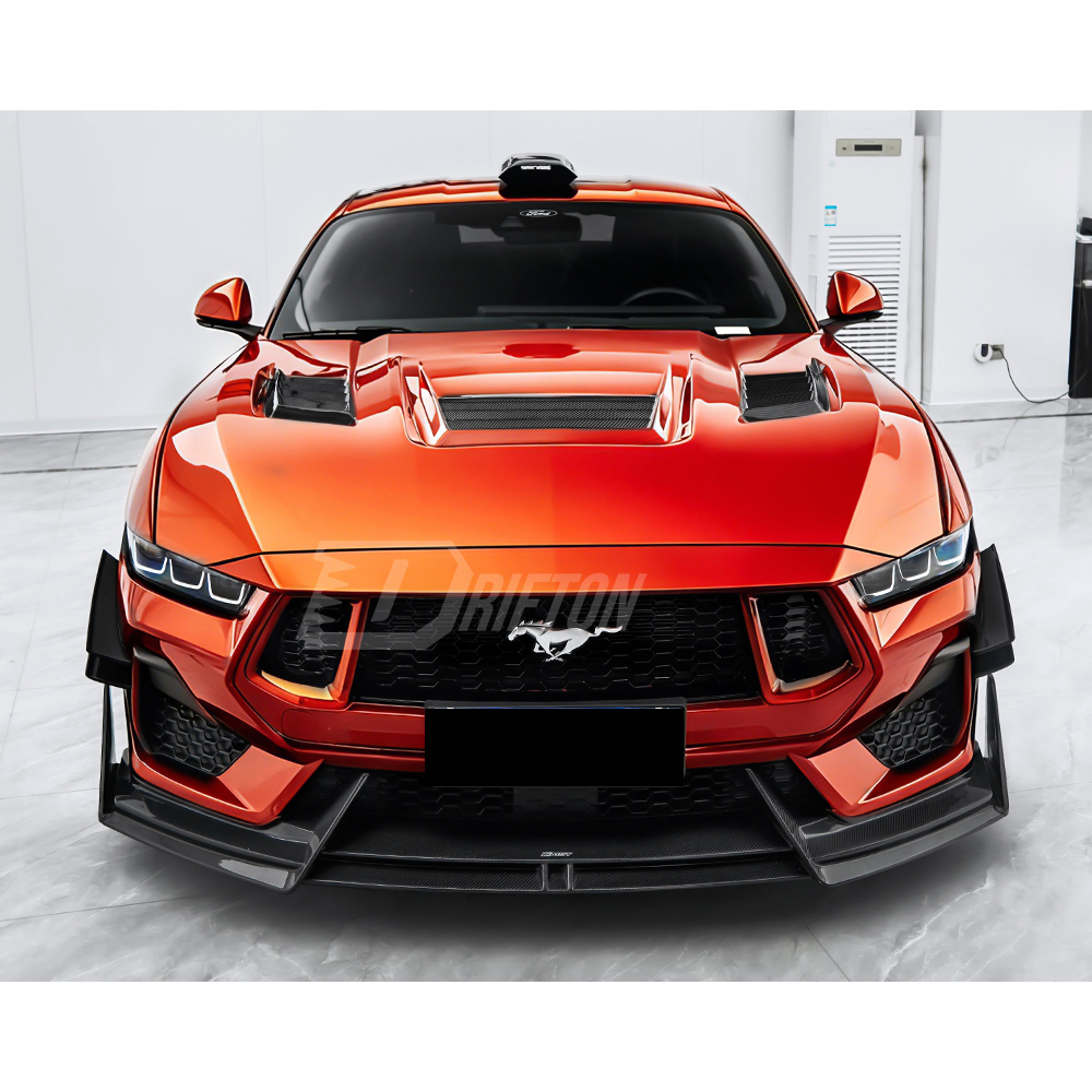 CMST Style Carbon Fiber Hood Bonnet For Ford Mustang Gen7 S650 2024-On