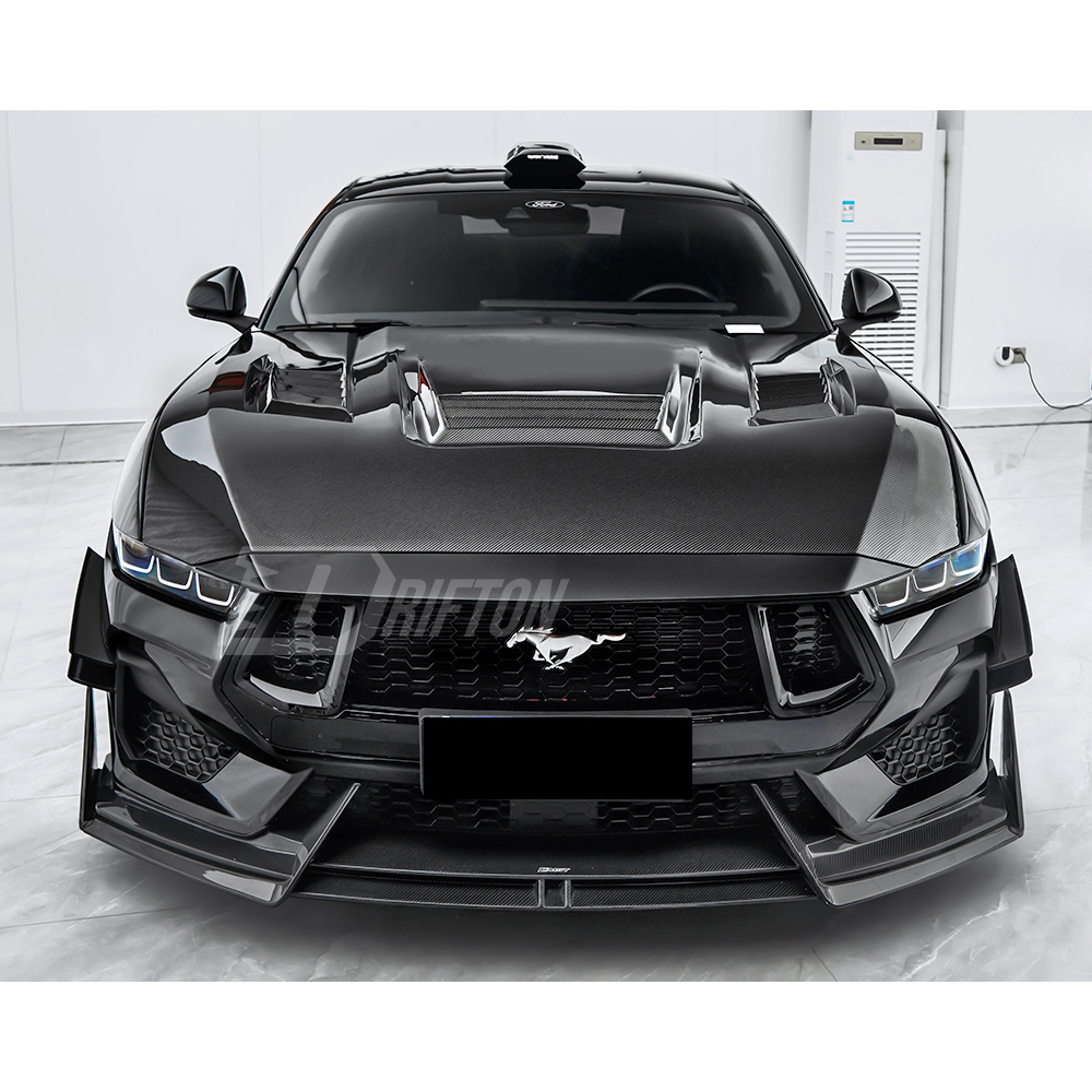CMST Style Carbon Fiber Hood Bonnet For Ford Mustang Gen7 S650 2024-On