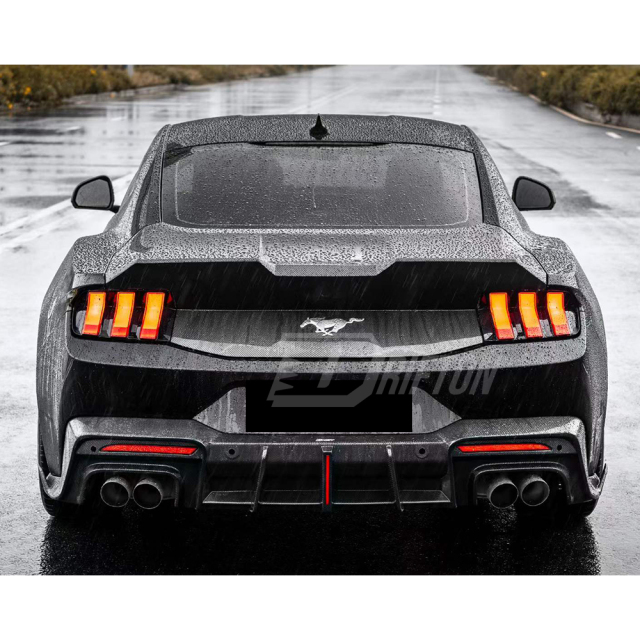 CMST V1 Style Carbon Fiber Rear Diffuser For Ford Mustang Gen7 S650 2024-On
