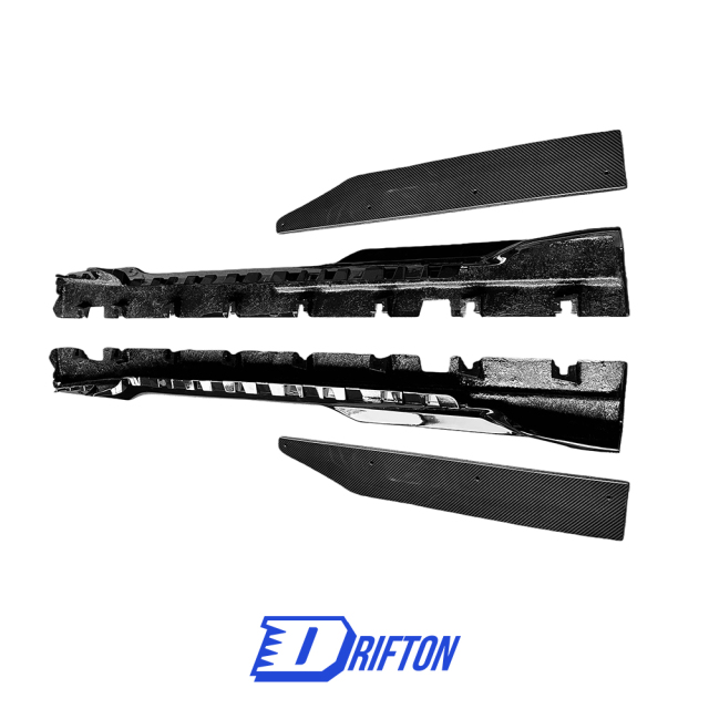 Dark Horse SC Style Carbon Fiber Side Skirts For Ford Mustang Gen7 S650 2024-On