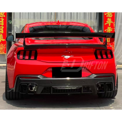 Dark Horse SC Style Dry Carbon Fiber Rear Diffuser with Exhaust System For Ford Mustang Gen7 S650 2024-On
