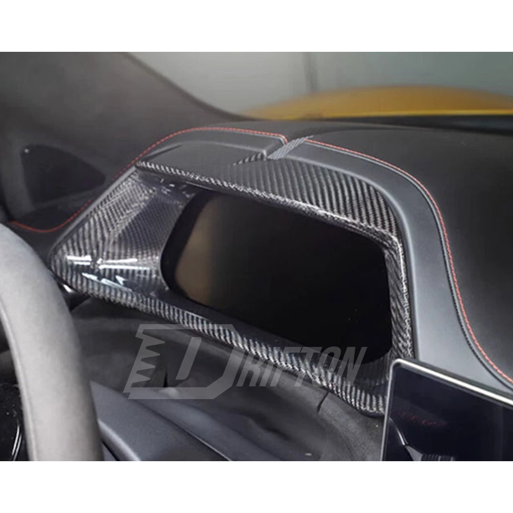 Dry Carbon Fiber Interiors Kits Dashboard Cluster Cover For Lotus Emira
