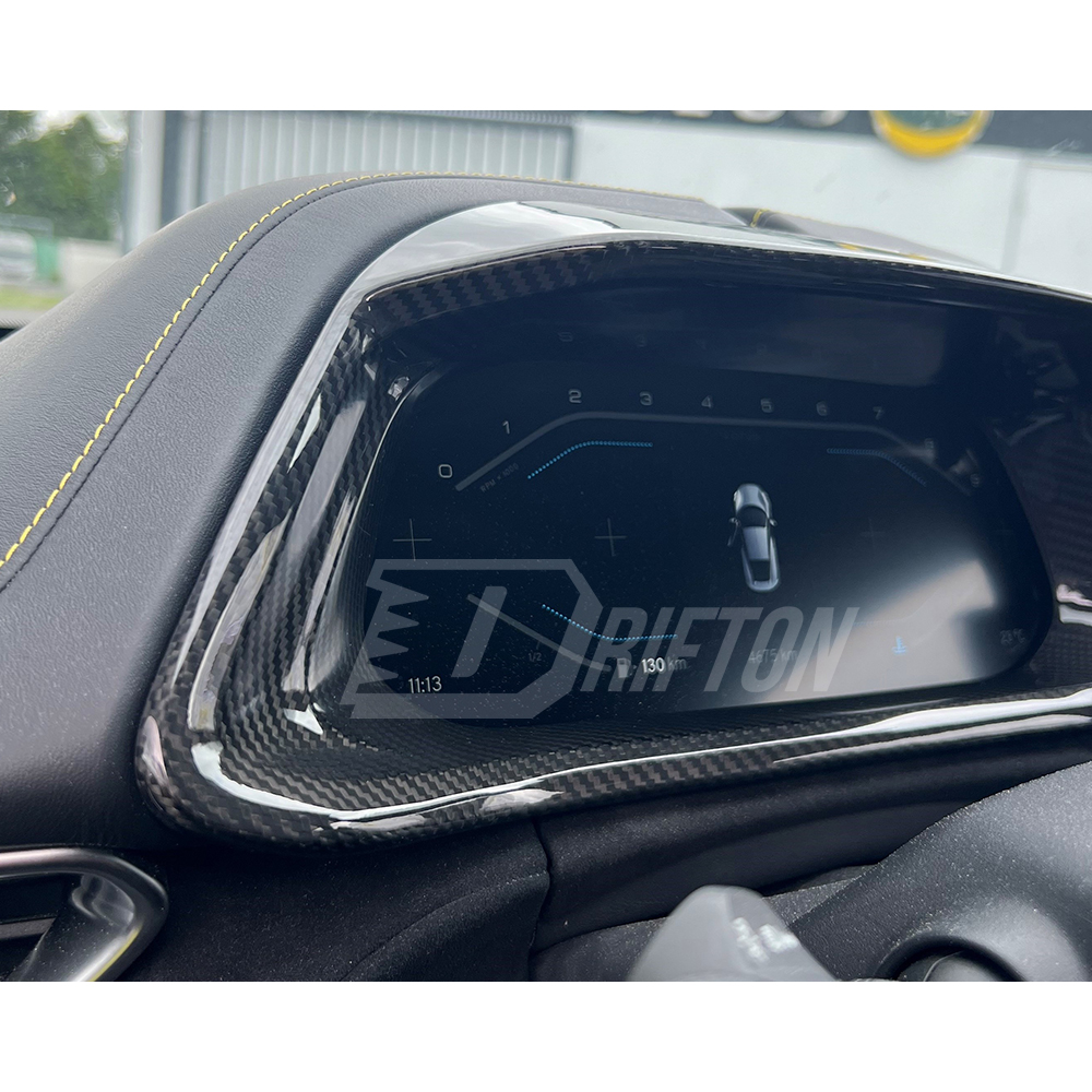 Dry Carbon Fiber Interiors Kits Dashboard Cluster Cover For Lotus Emira