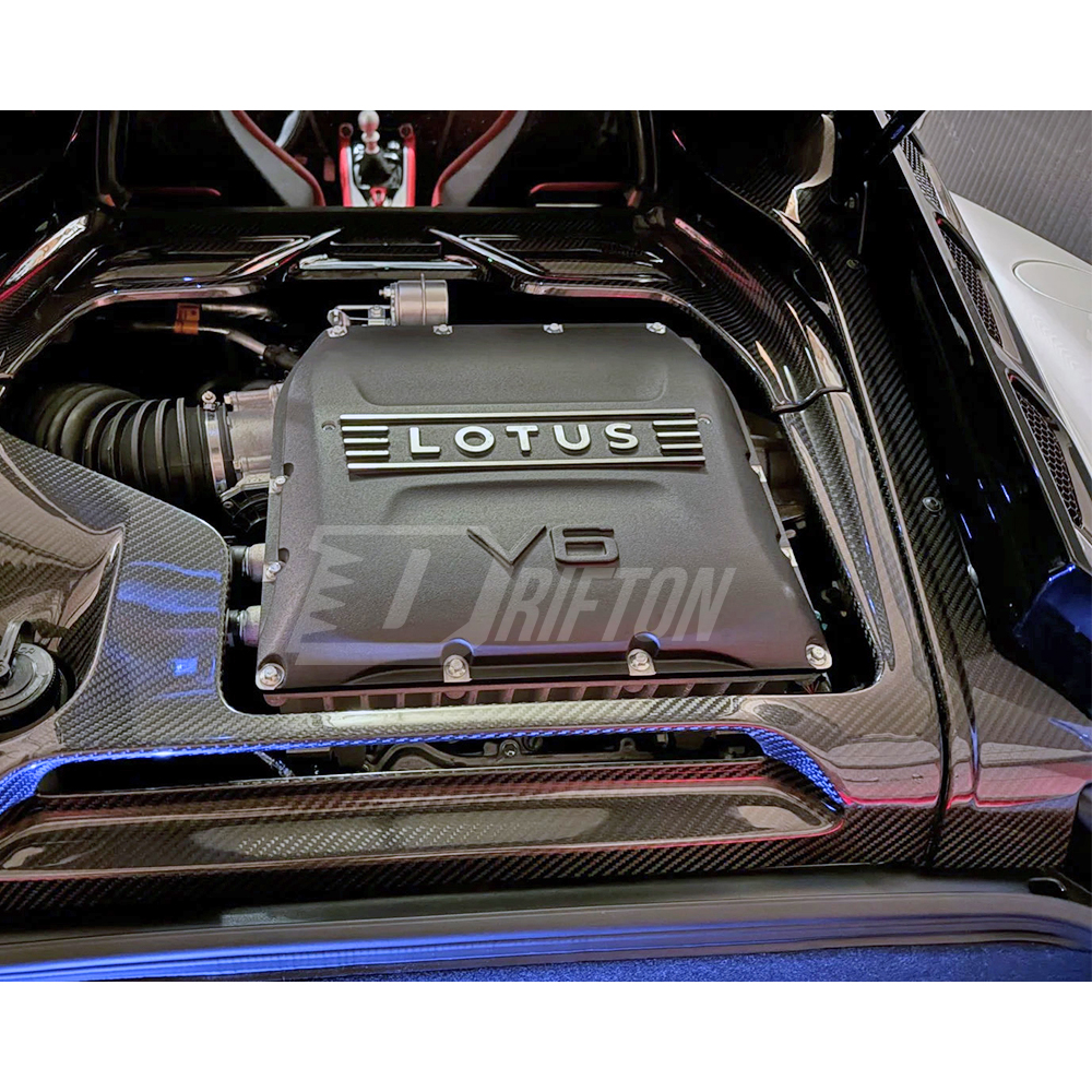 Dry Carbon Fiber Rear Engine Bay Side Cover Panels For Lotus Emira