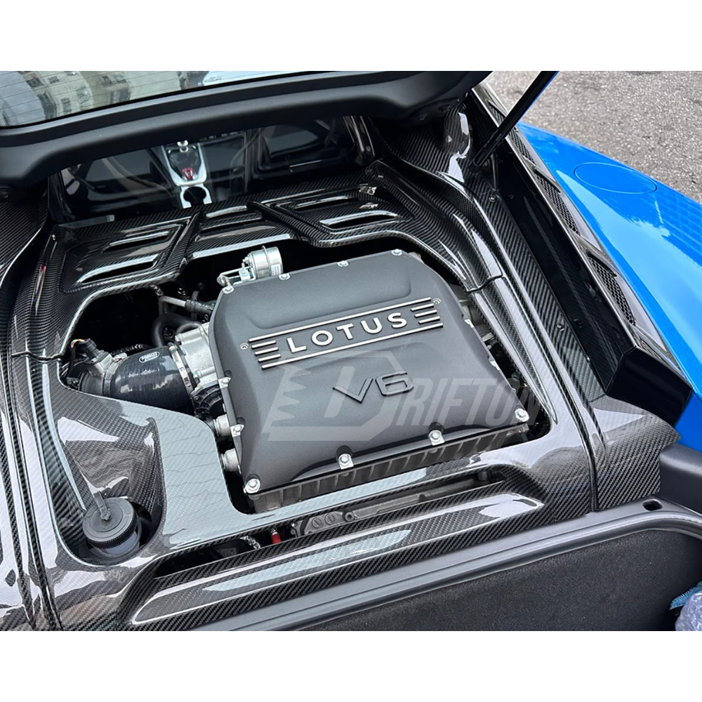 Dry Carbon Fiber Rear Engine Bay Side Cover Panels For Lotus Emira