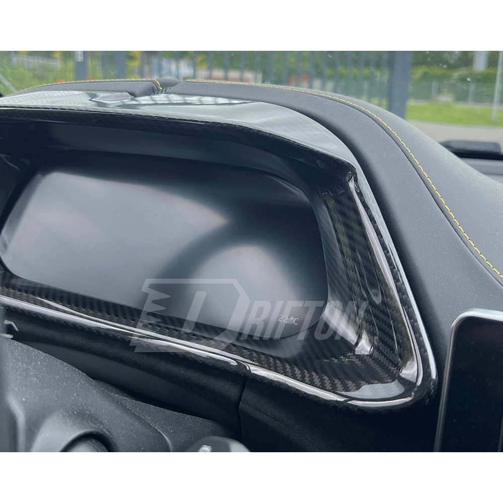 Dry Carbon Fiber Interiors Kits Dashboard Cluster Cover For Lotus Emira