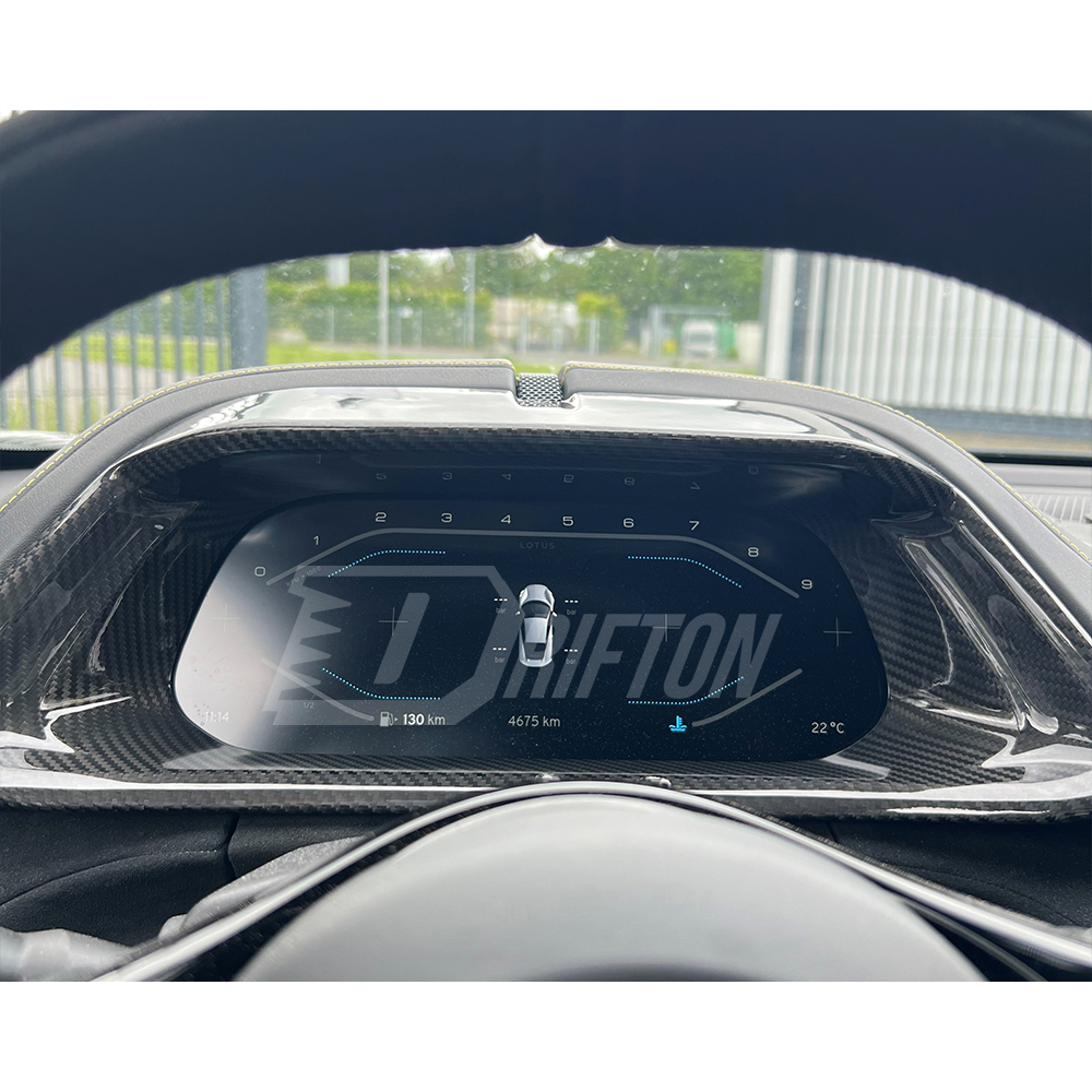 Dry Carbon Fiber Interiors Kits Dashboard Cluster Cover For Lotus Emira
