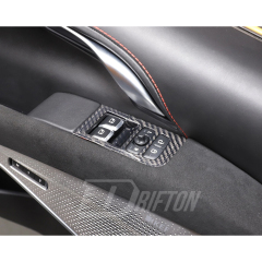 Dry Carbon Fiber Interiors Kits Window Lift Switch Panel Cover For Lotus Emira
