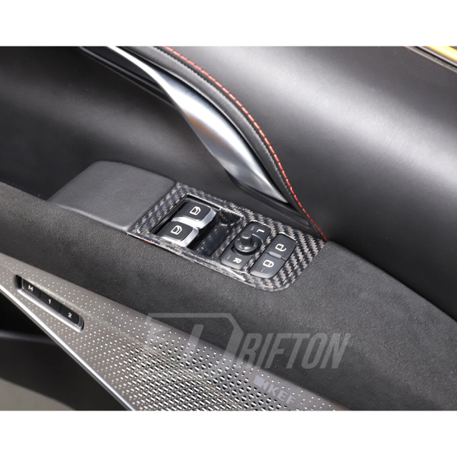 Dry Carbon Fiber Interiors Kits Window Lift Switch Panel Cover For Lotus Emira