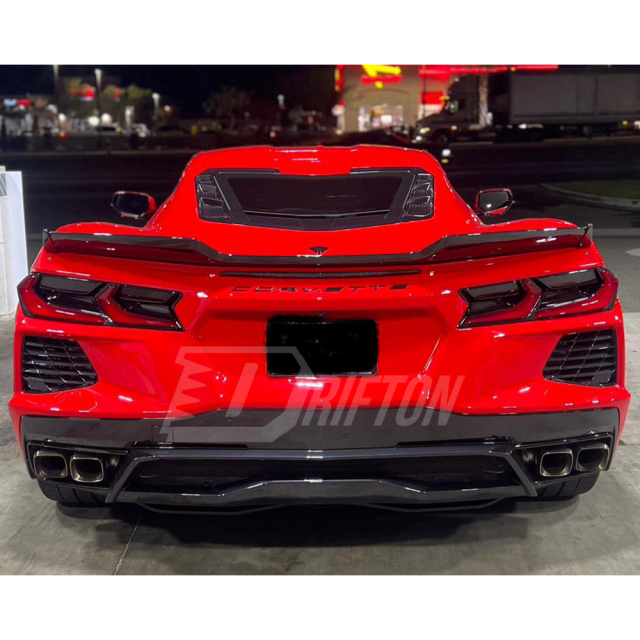 5V5 Style Carbon Fiber Rear Spoiler Wing For Chevrolet Corvette C8 Stingray Z51 2020-2026