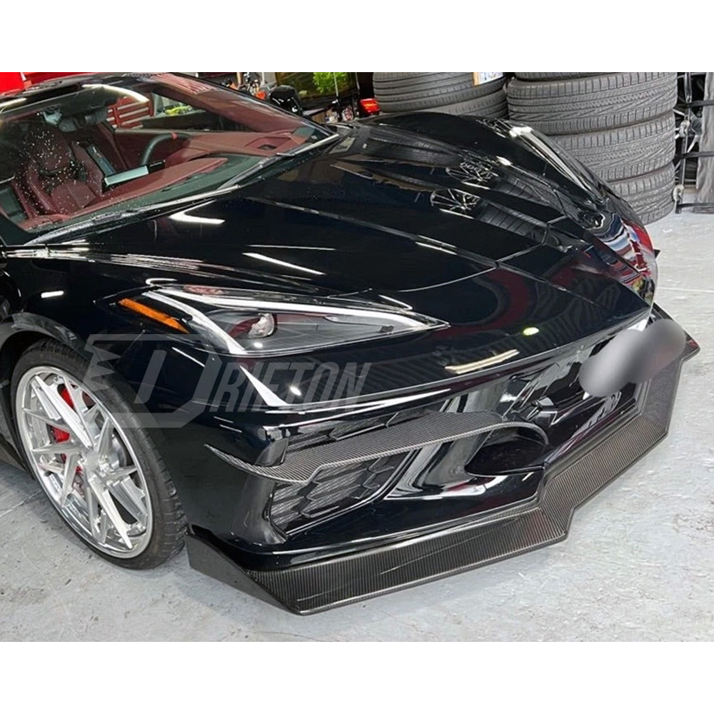 5VM Style Carbon Fiber Front Lip For Chevrolet Corvette C8 Stingray Z51 2020-2026
