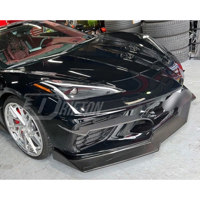 5VM Style Carbon Fiber Front Lip For Chevrolet Corvette C8 Stingray Z51 2020-2026